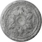 Ekena Millwork Baile Ceiling Medallion (Fits Canopies up to 3 1/4"), 20"OD x 1 5/8"P, Ultra Pure White Crackle CM20BLUWC - alternate 1